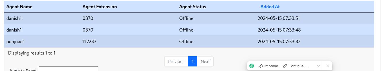 agent name